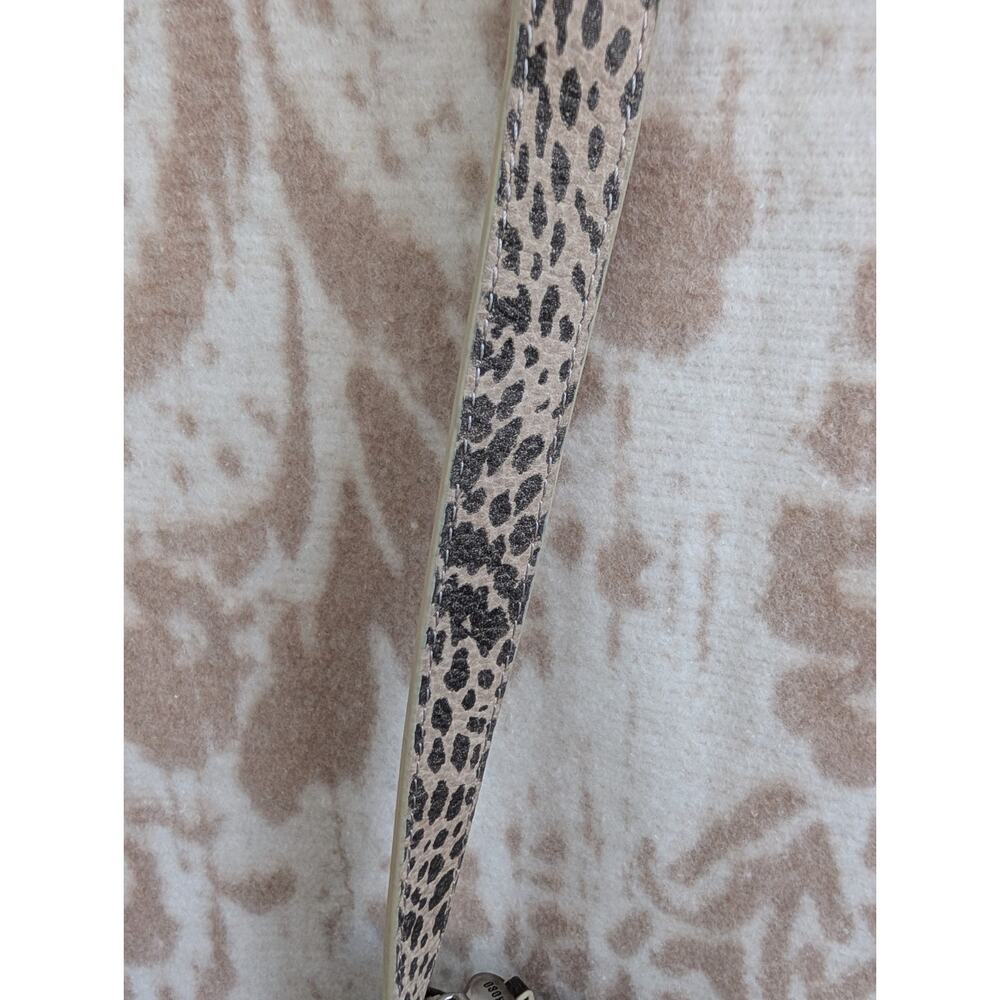 Hobo Brand Adjustable Crossbody Or Shoulder Bag 100% Animal Print Suede Leather - Picture 5 of 12